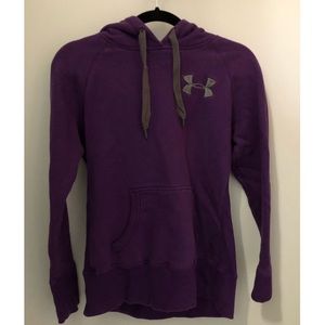 Purple under armour sweatshirt